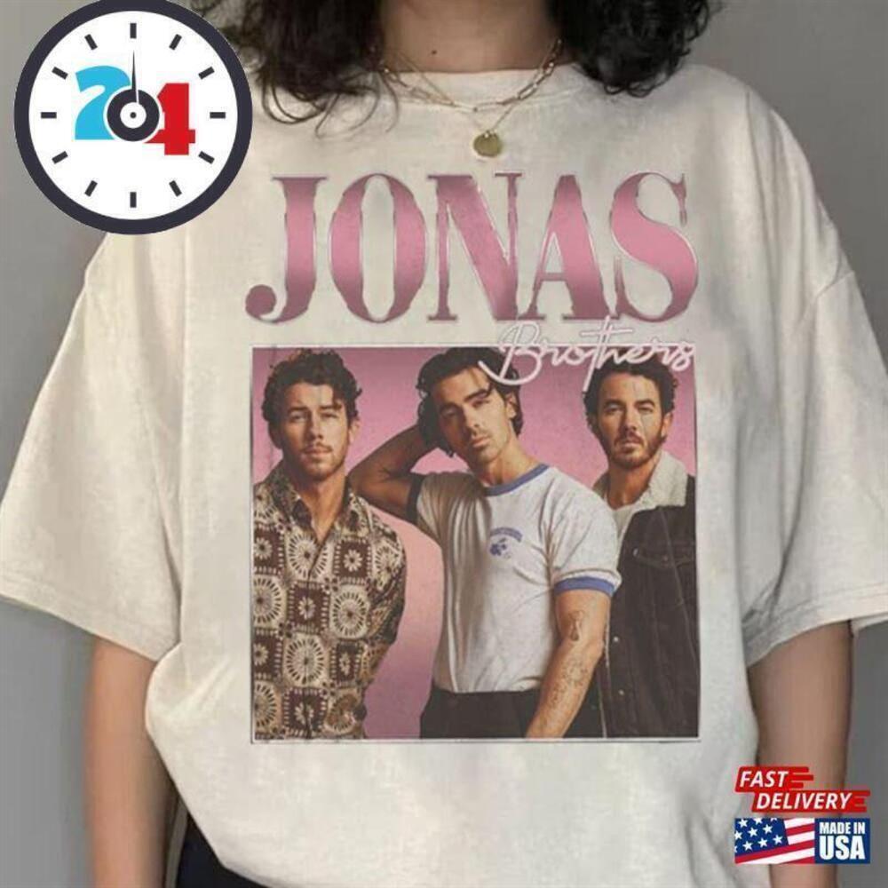 Jonas Brothers Tee Tour Shirt Concert Retro Unisex Gift T-Shirt Classic